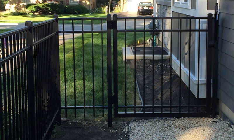 Photo of yard after First Fence installed a fence