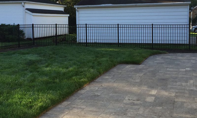 Photo of yard after First Fence installed a fence