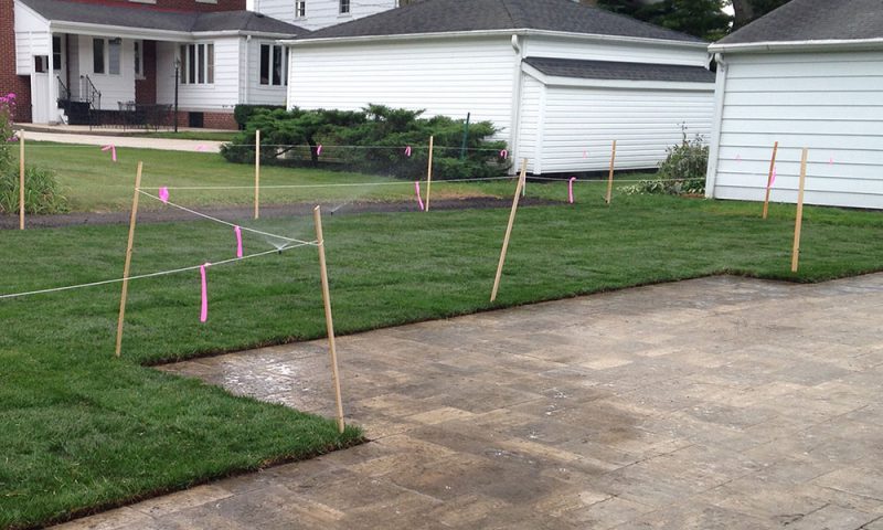 Photo of yard before First Fence installed a fence