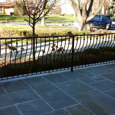 A photo of the custom fence installed by First Fence