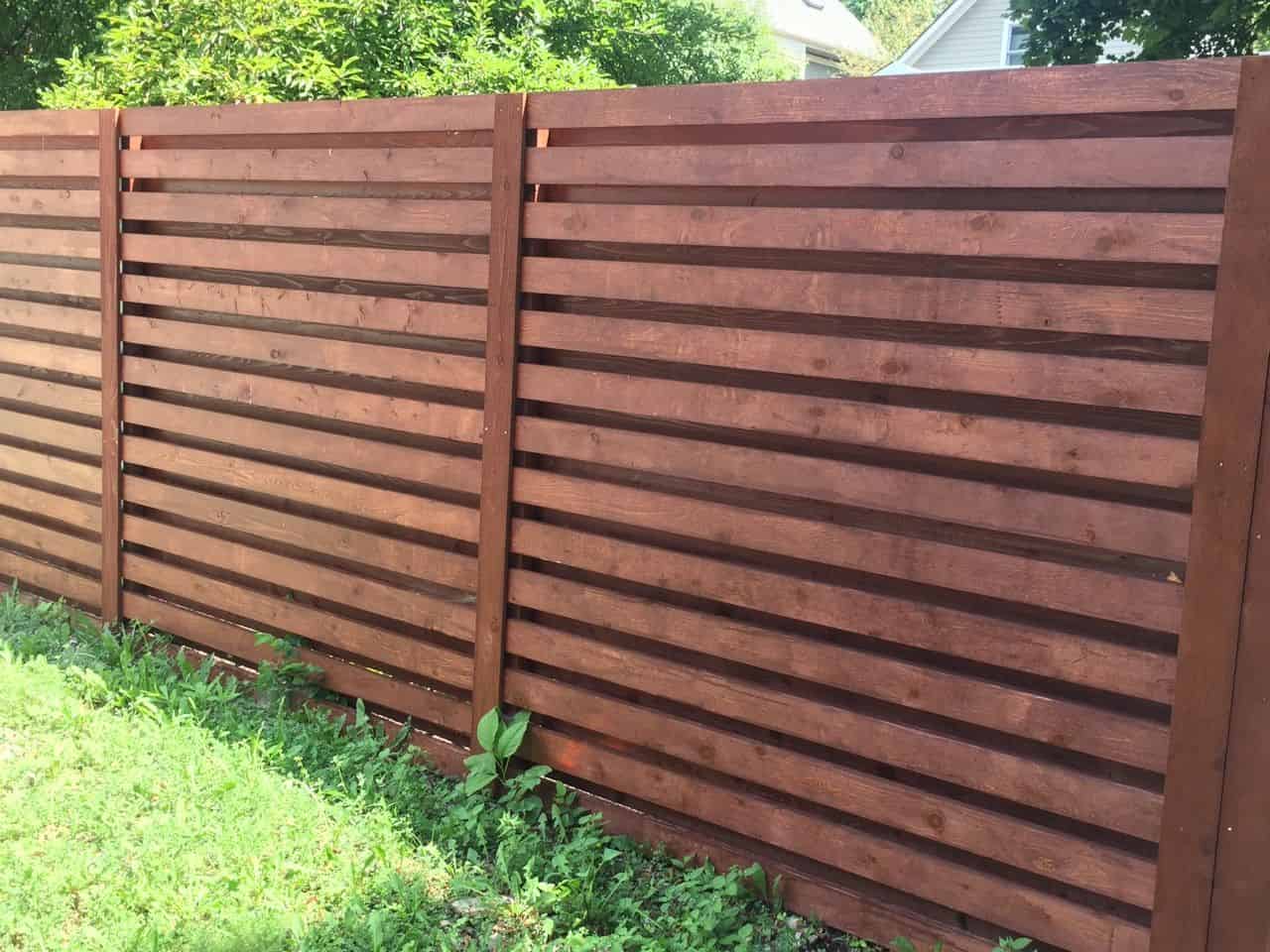 Board on Board Horizontal with Stain
