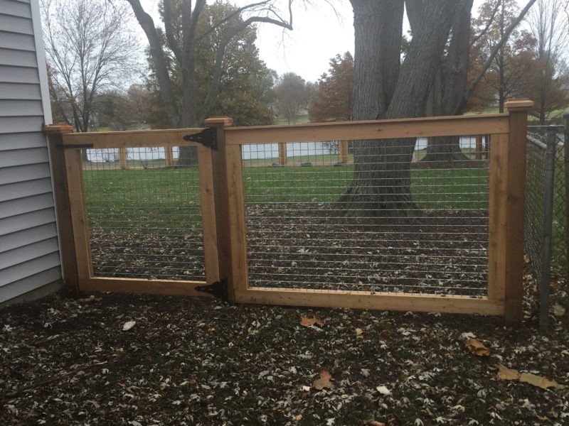 Wooden Gate Installation Chicagoland