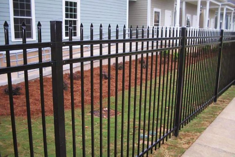 Photo of ornamental steel fence installed by First Fence Company in Hillside, IL