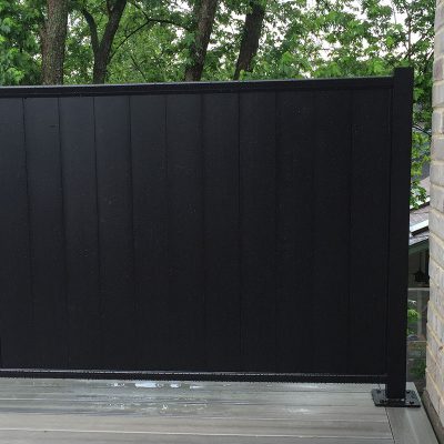Photo of a specialty privacy fence installed by First Fence