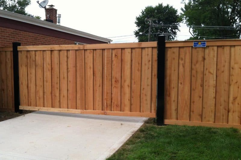 Wooden Gate Installation Chicagoland