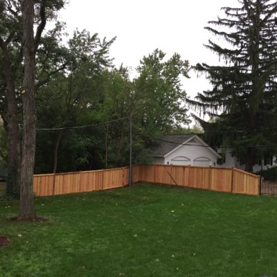 Photo of a wood fence installed by First Fence Company
