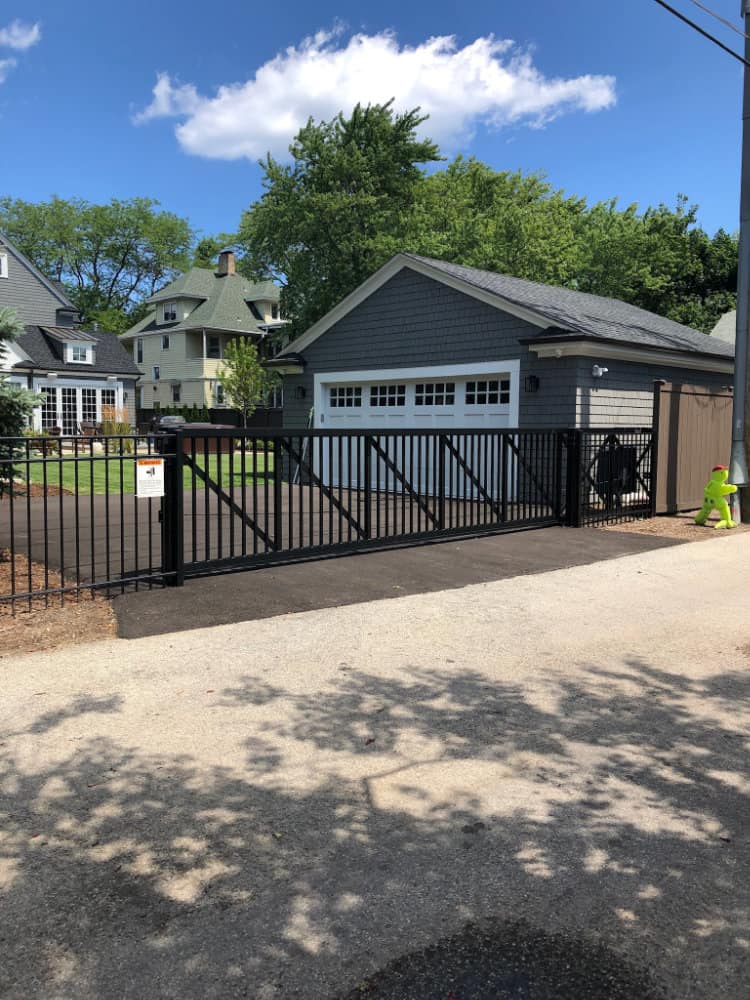 First Fence installed this black gate