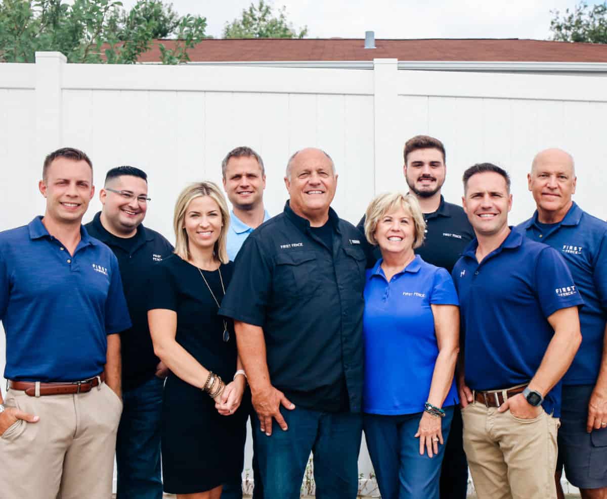 The First Fence team in August 2020