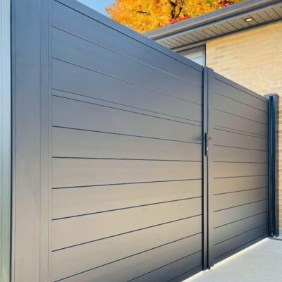 Greenwood fence double gate