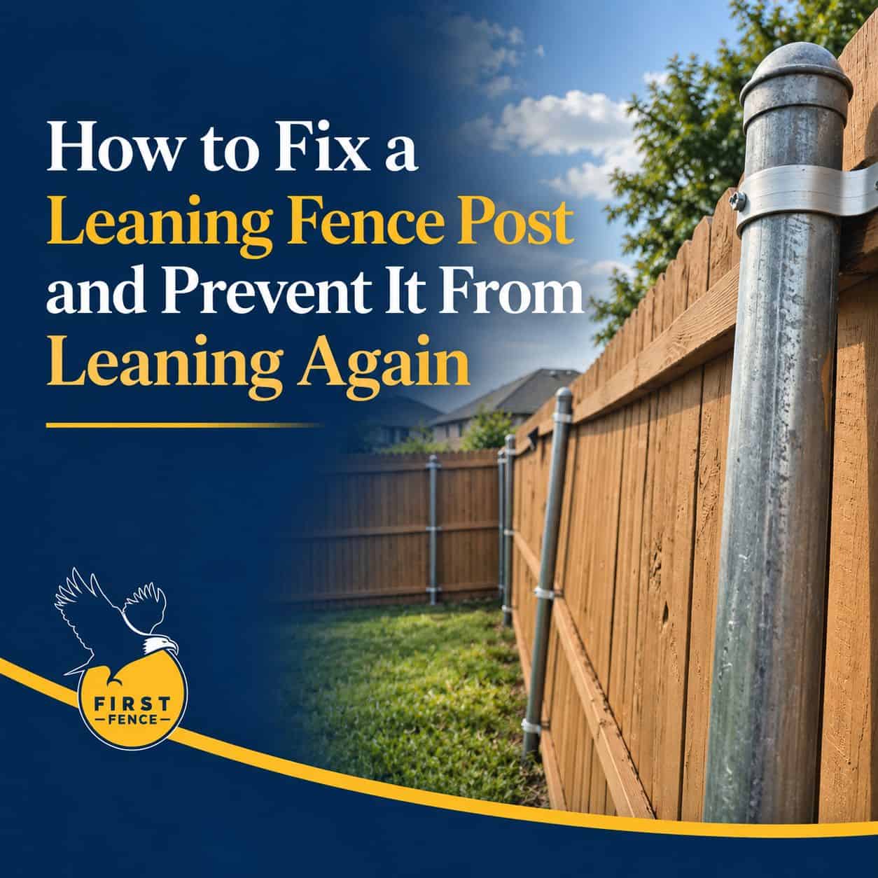 Fix a Leaning Fence Post