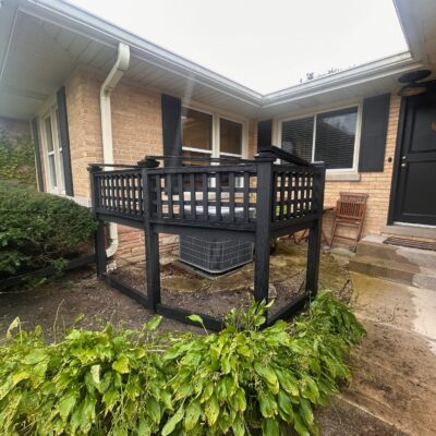 Custom Cedar Fence with Lattice Top