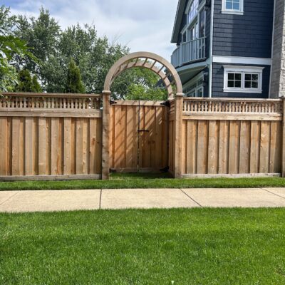Wood fecning design western springs il