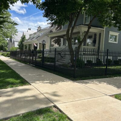 aluminium fence design in naperville