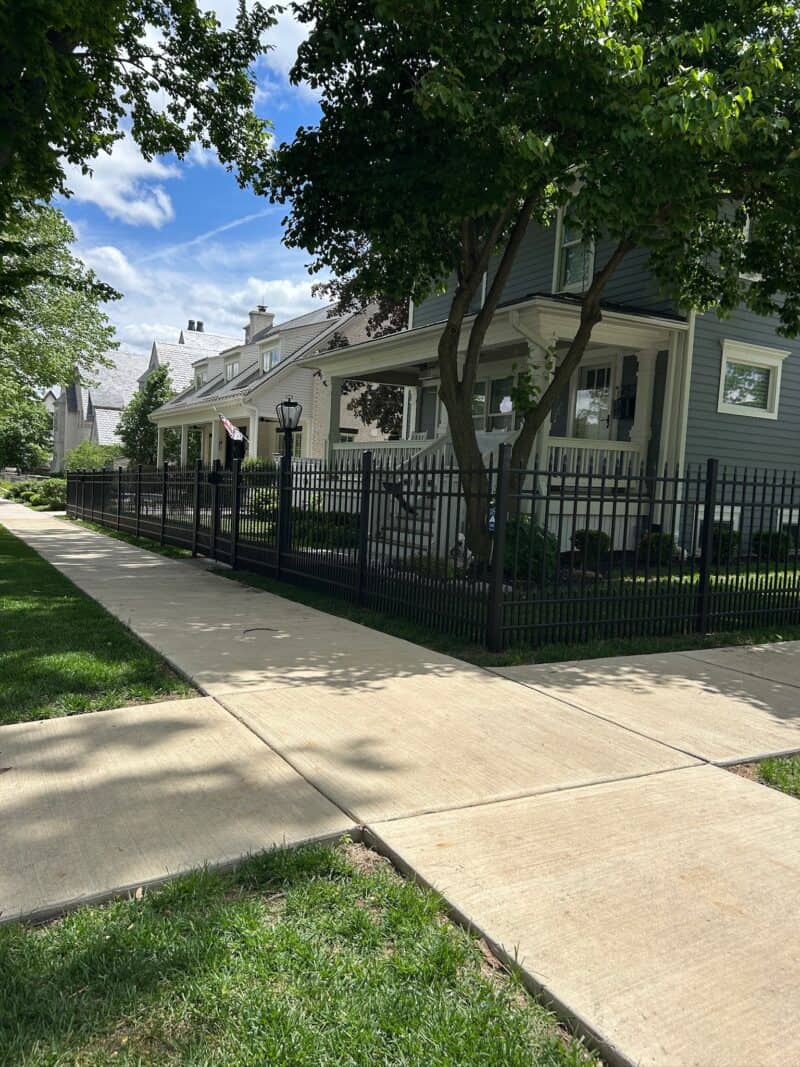 aluminium fence design in naperville