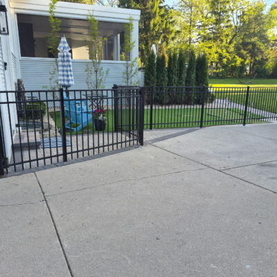 aluminium fence project in Western Springs Illinois by First Fence Company
