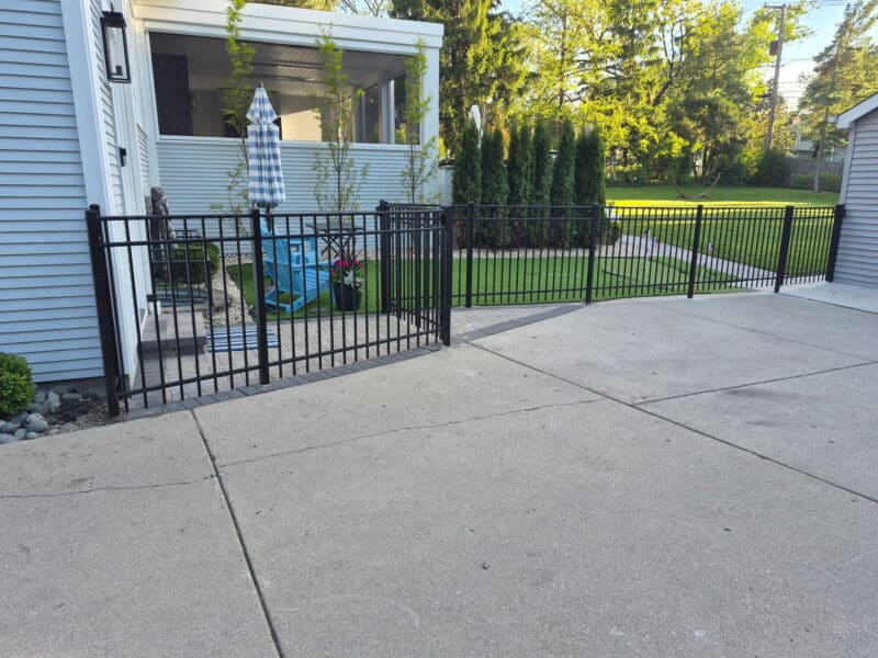 aluminium fence project in Western Springs Illinois by First Fence Company