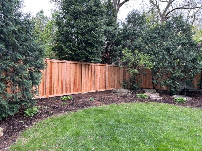 western red cedar fence services glen ellyn illinois